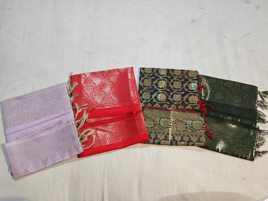 Banarasi Silk Dupatta – Elegant Handwoven Artistry in Assorted Colors