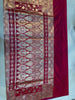 Regal Red Katan Silk Saree with Majestic Gold Zari Paisley Border