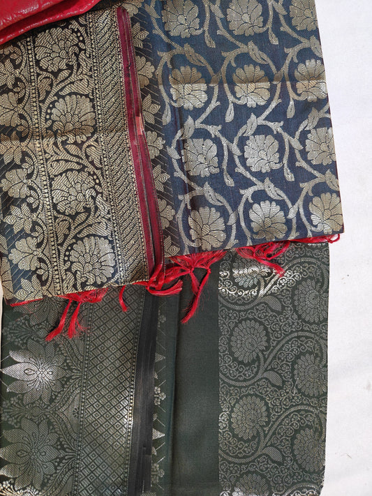 Banarasi Silk Dupatta – Elegant Handwoven Artistry in Assorted Colors(Combo of 4)